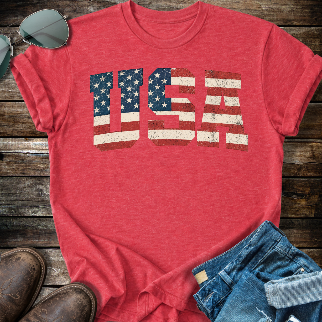USA Flag T-shirt