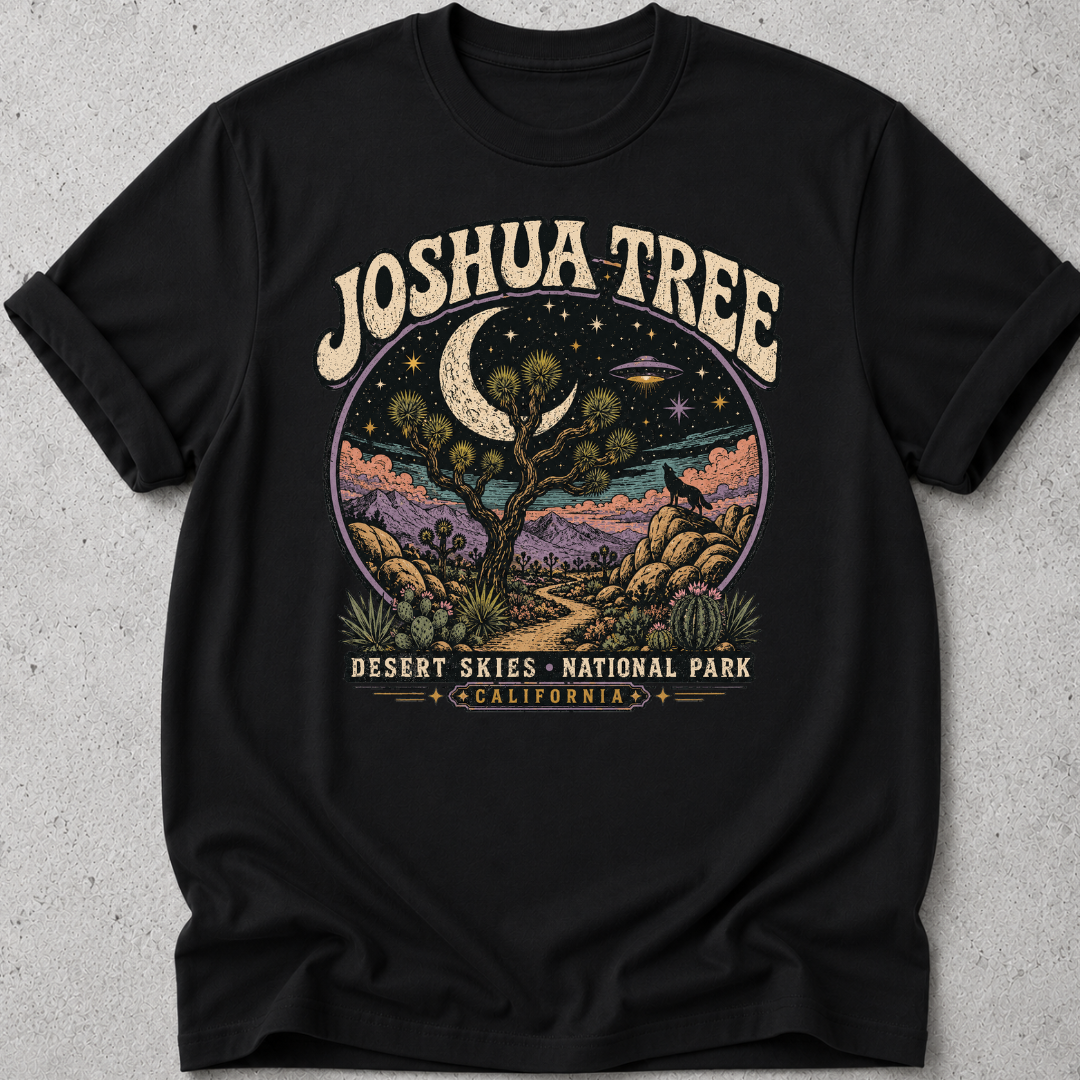 Joshua Tree Park Retro T-Shirt