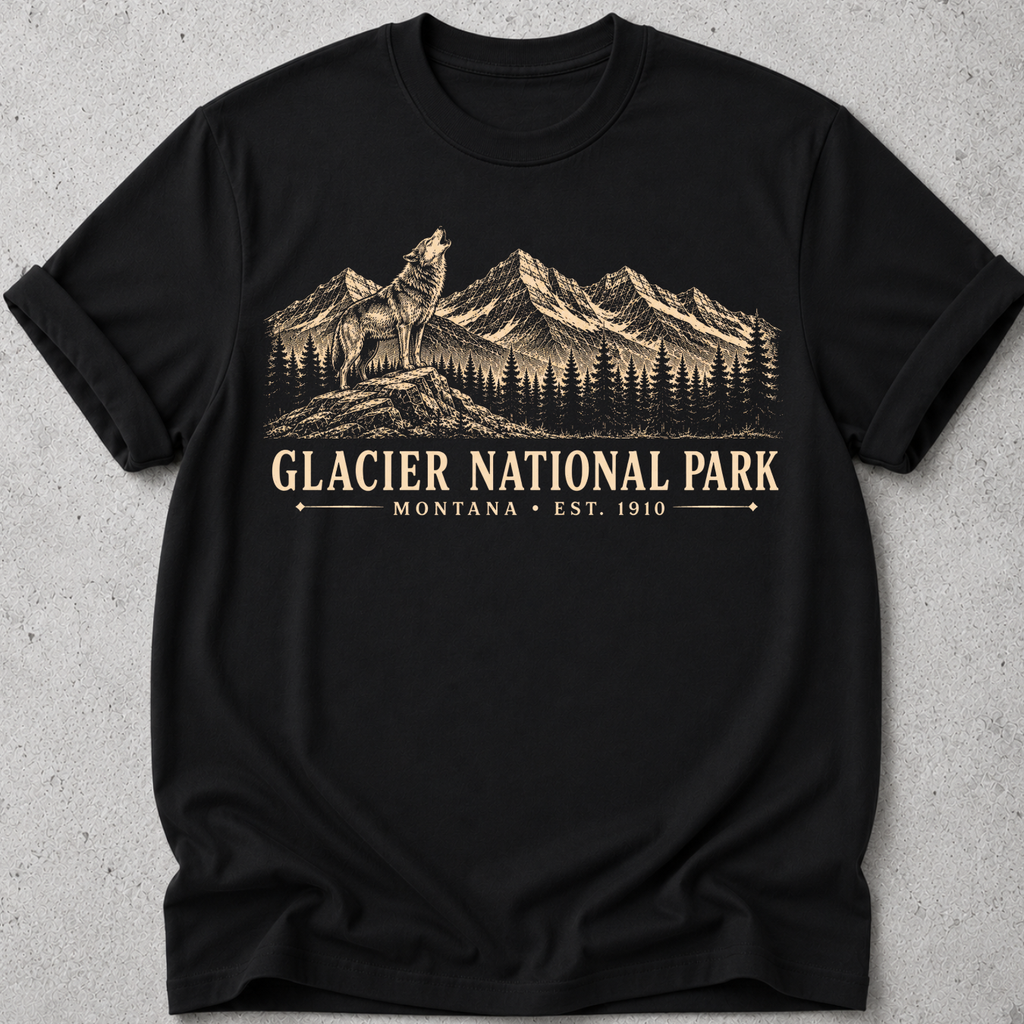 Glacier Wolf Vintage  T-Shirt