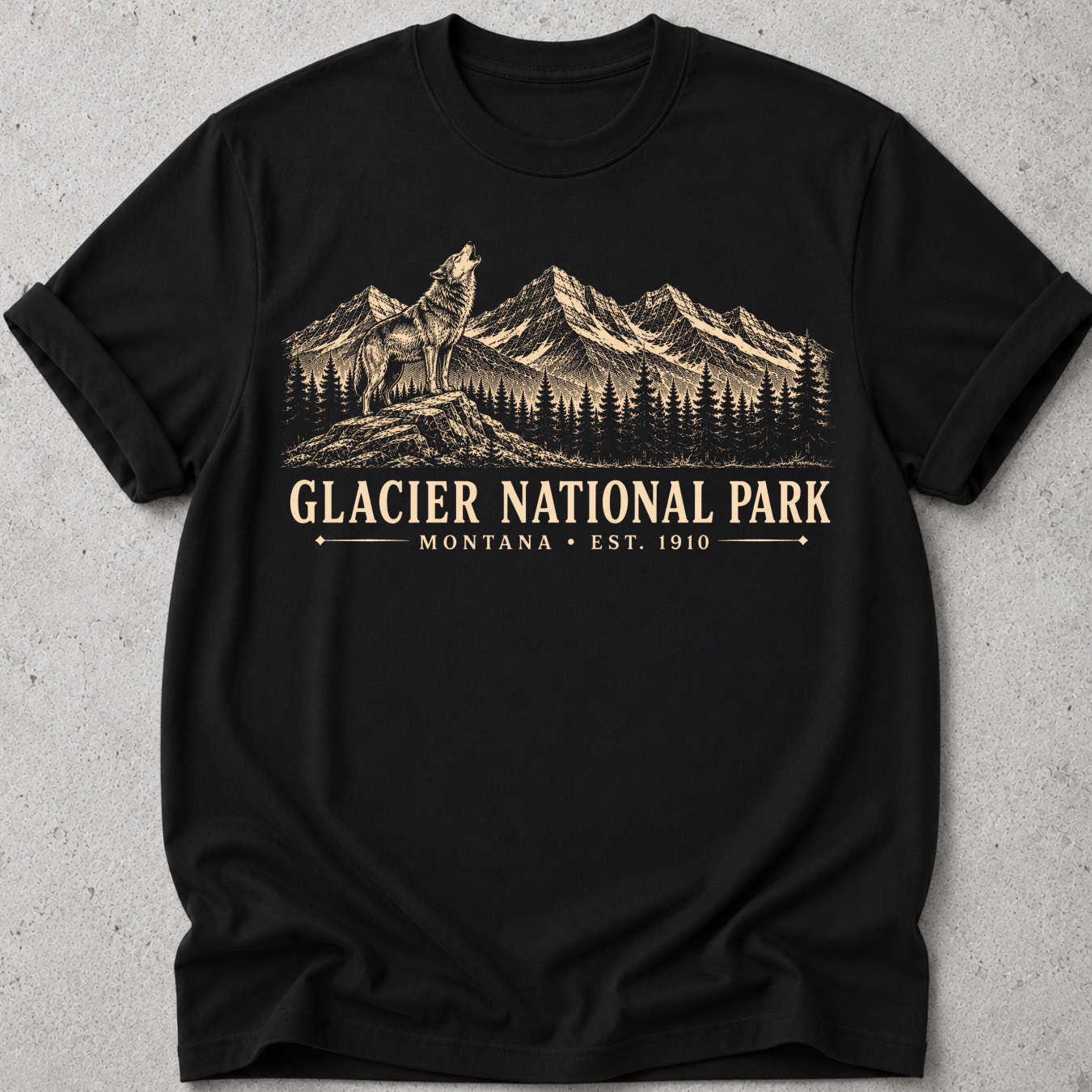 Glacier Wolf Vintage  T-Shirt
