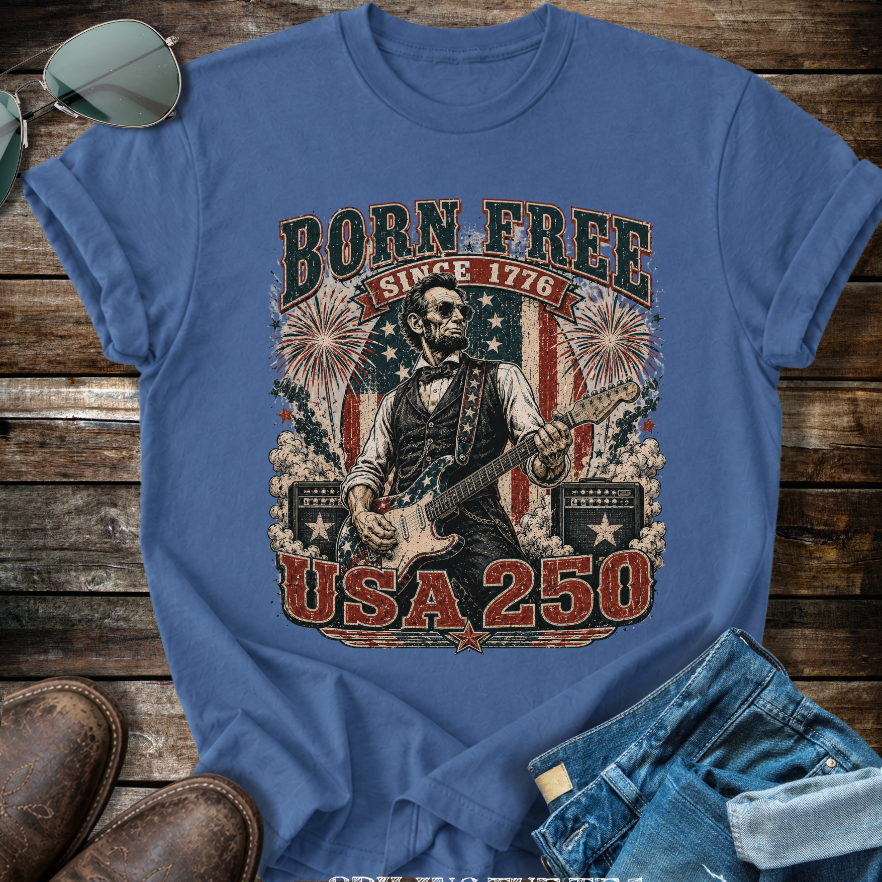 Born Free USA 1776  T-Shirt