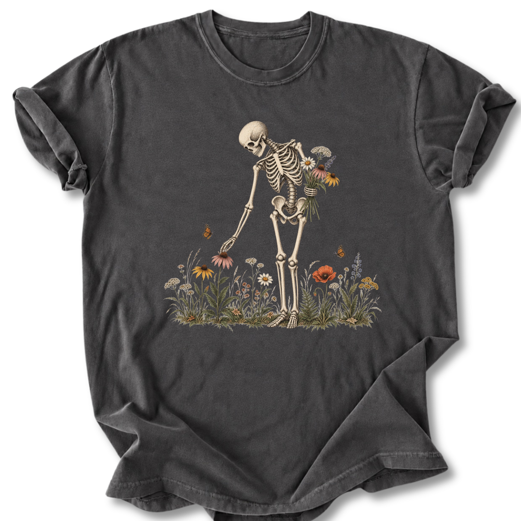 Skeleton Flowers T-shirt