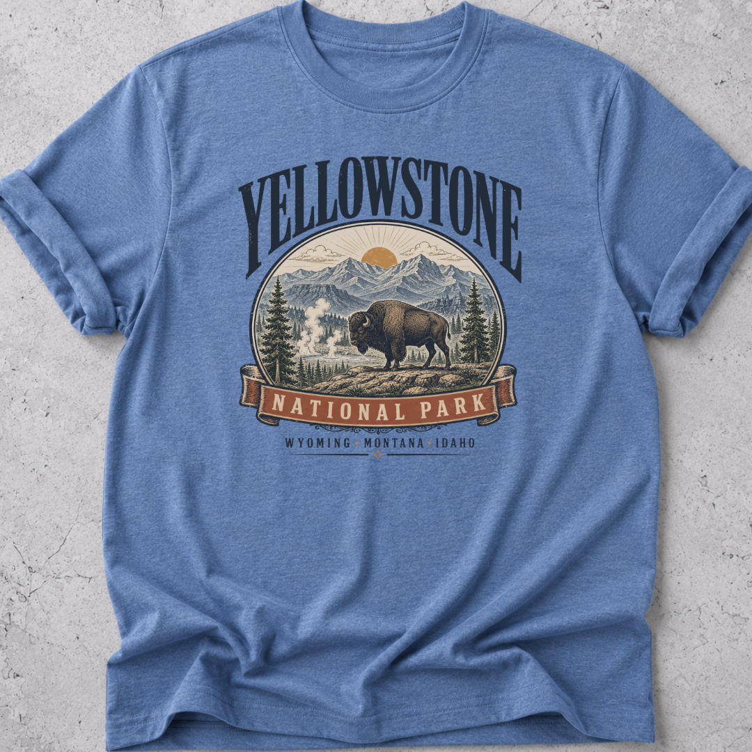 Yellowstone Bison Graphic T-Shirt