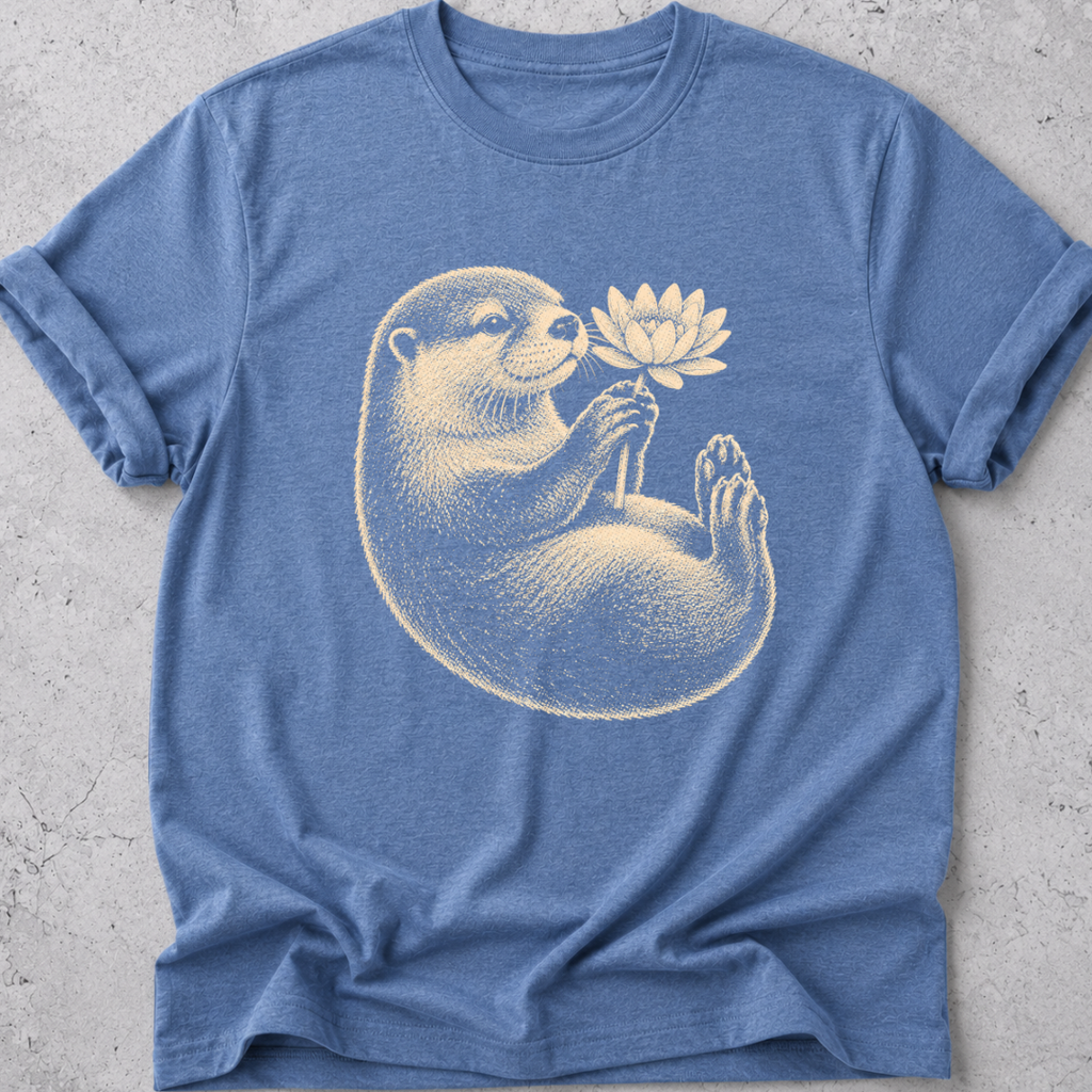 Otter and Water Lily T-shirt