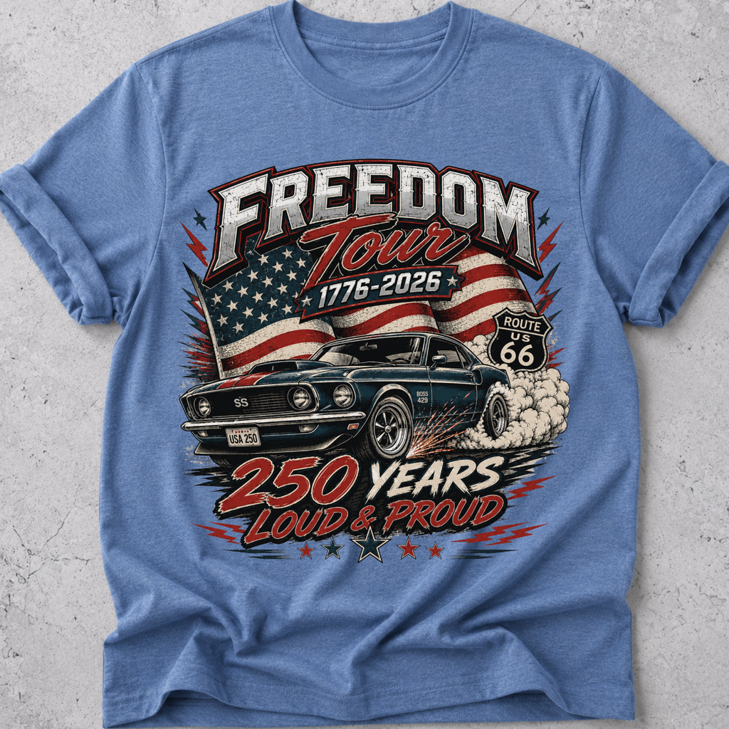 Muscle Car USA 1776  T-Shirt