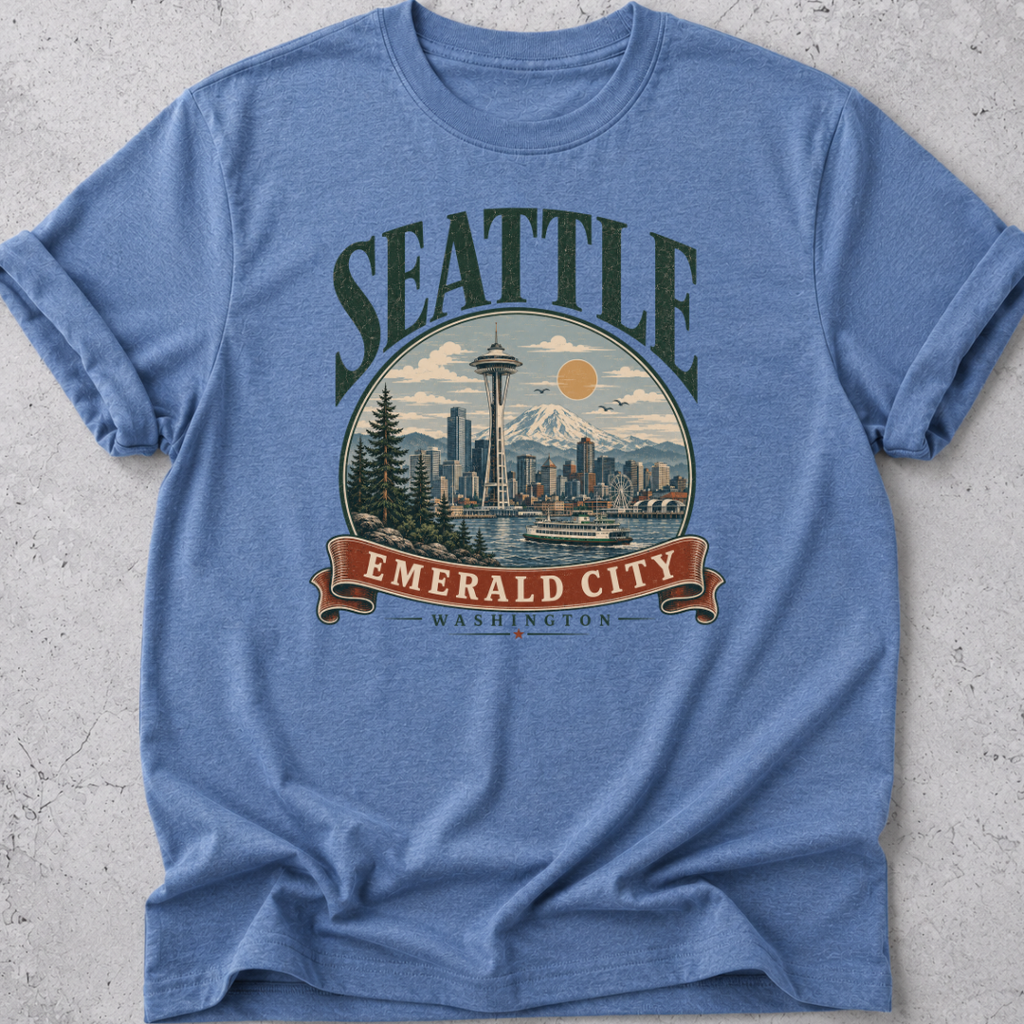 Seattle  Vintage Graphic T-shirt
