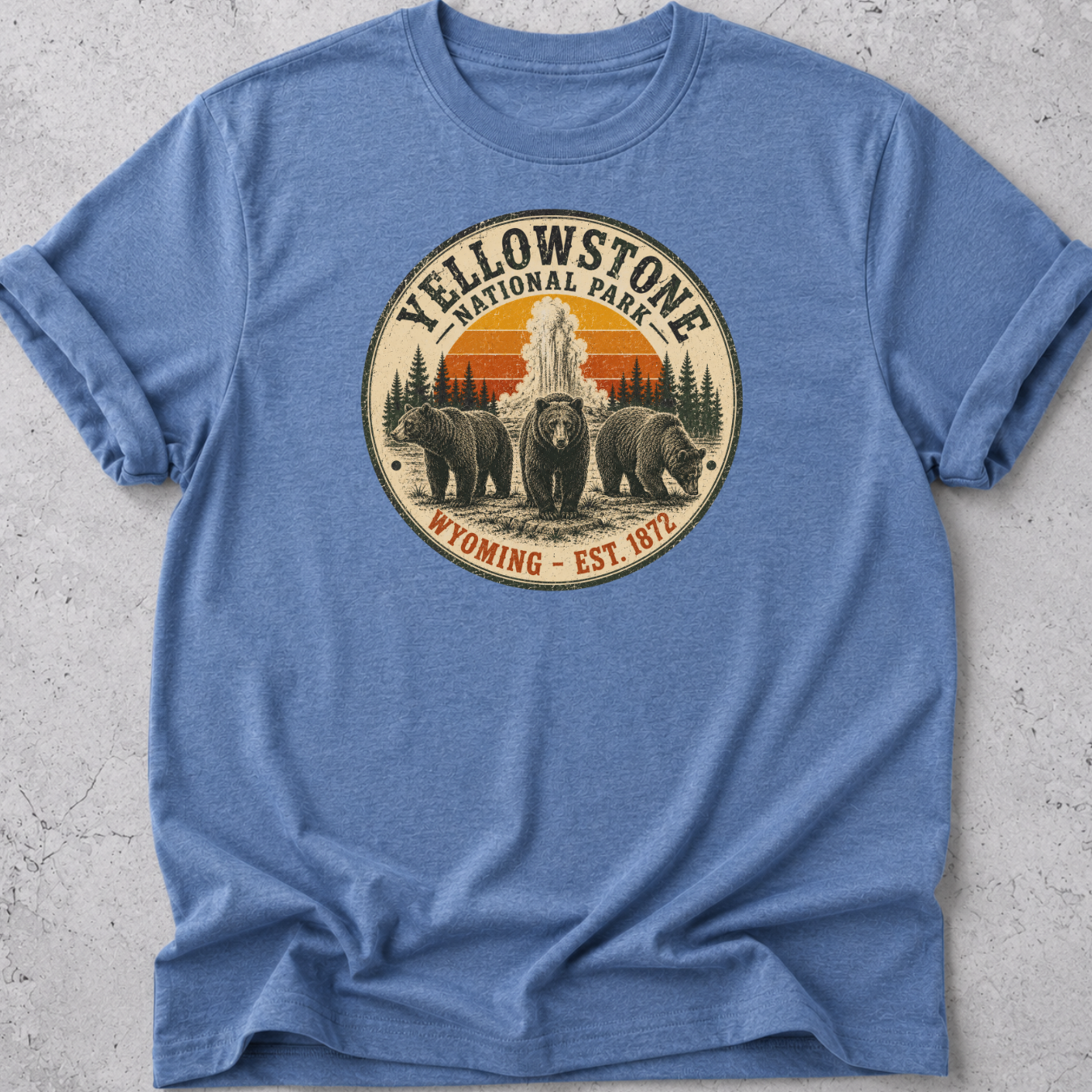 Vintage Yellowstone Medallion Bear T-Shirt