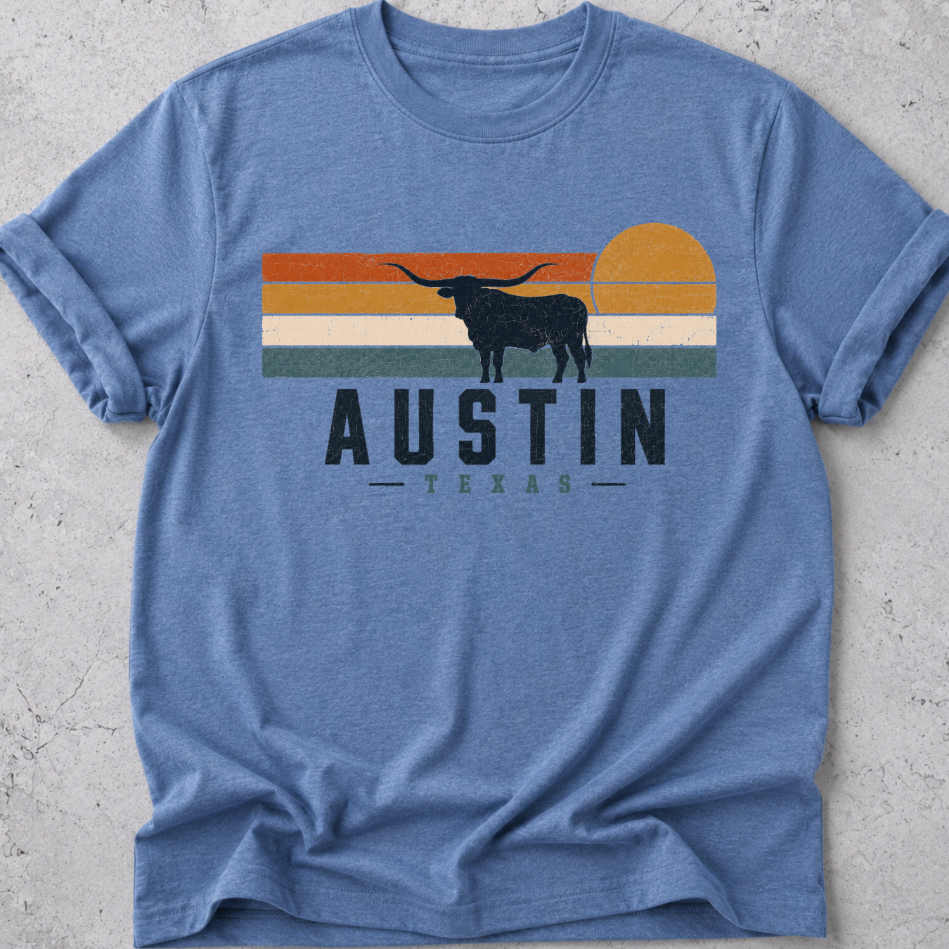 Austin Retro Sun T-Shirt