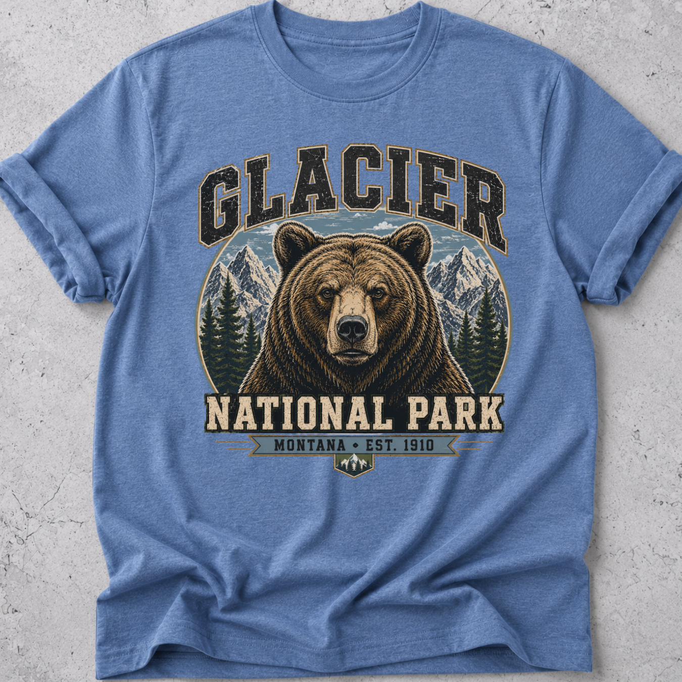 Glacier National Park Grizzly Bear T-Shirt