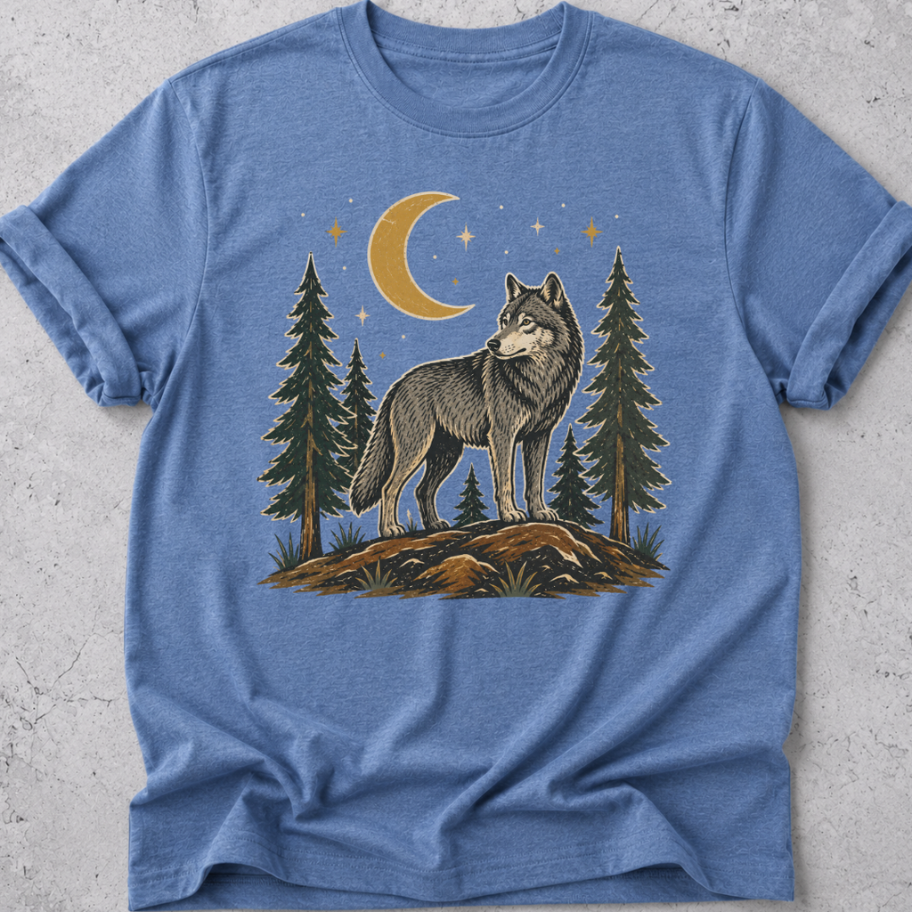 Folk Art Wolf T-shirt
