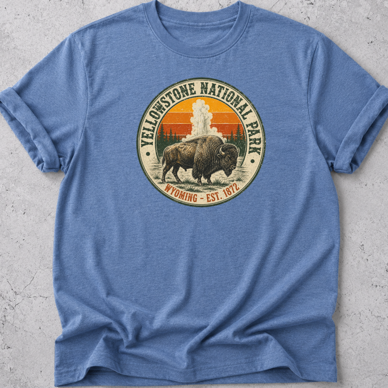 Yellowstone Medallion Bison T-Shirt