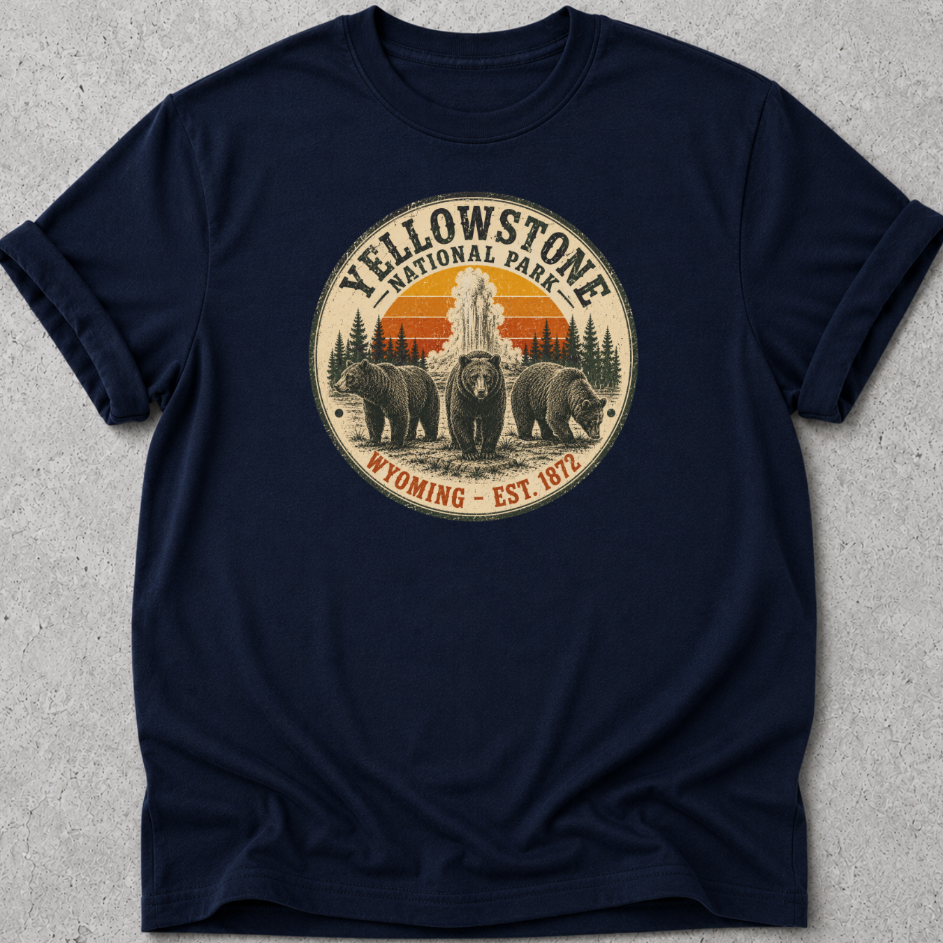 Vintage Yellowstone Medallion Bear T-Shirt