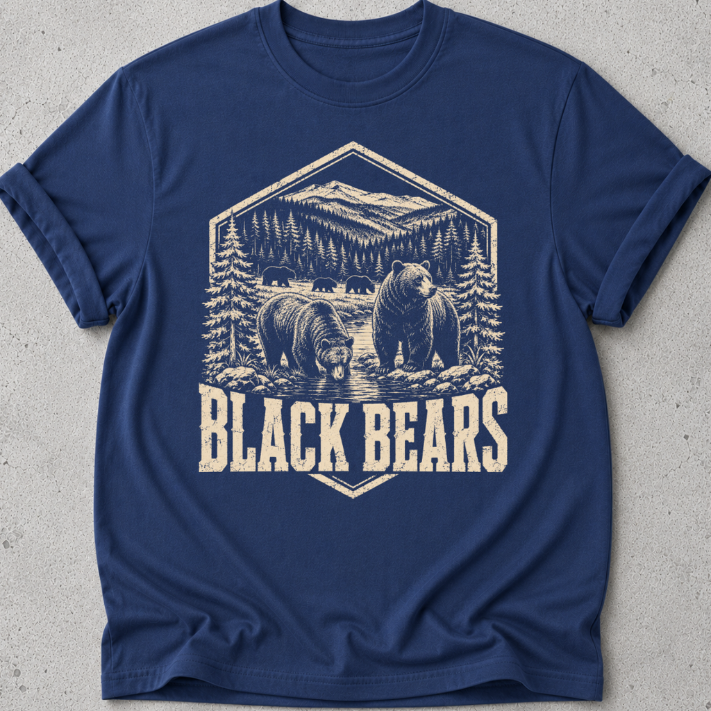 Black Bears Medallion T-Shirt