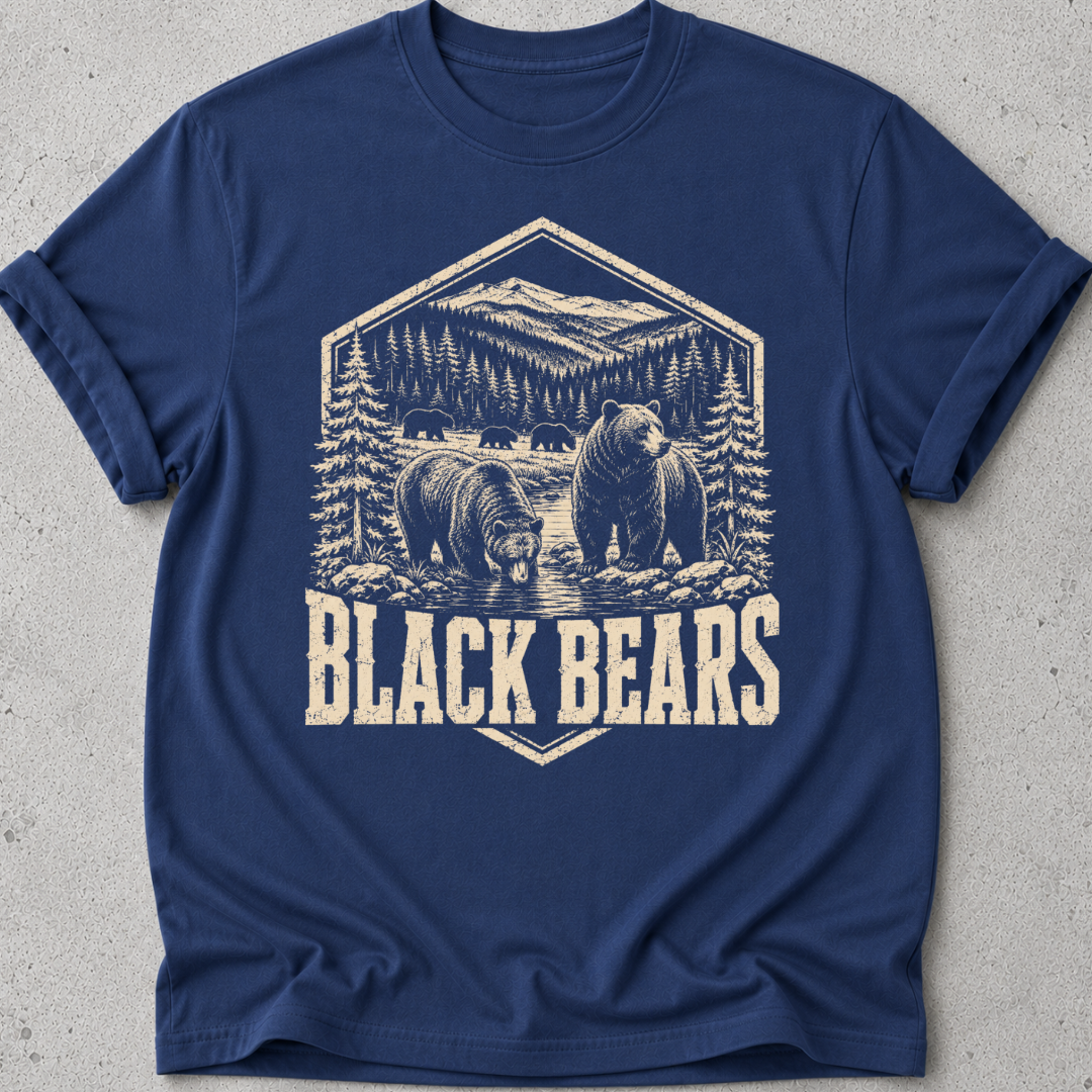 Black Bears Medallion T-Shirt