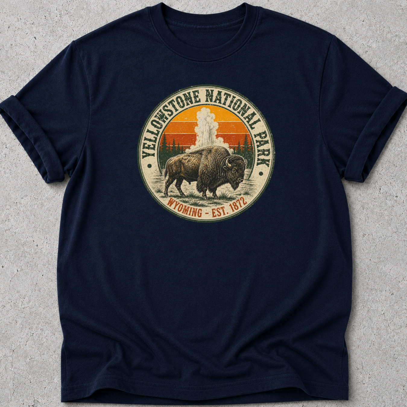 Yellowstone Medallion Bison T-Shirt