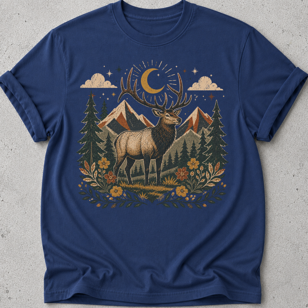 Folk Art Deer T-shirt