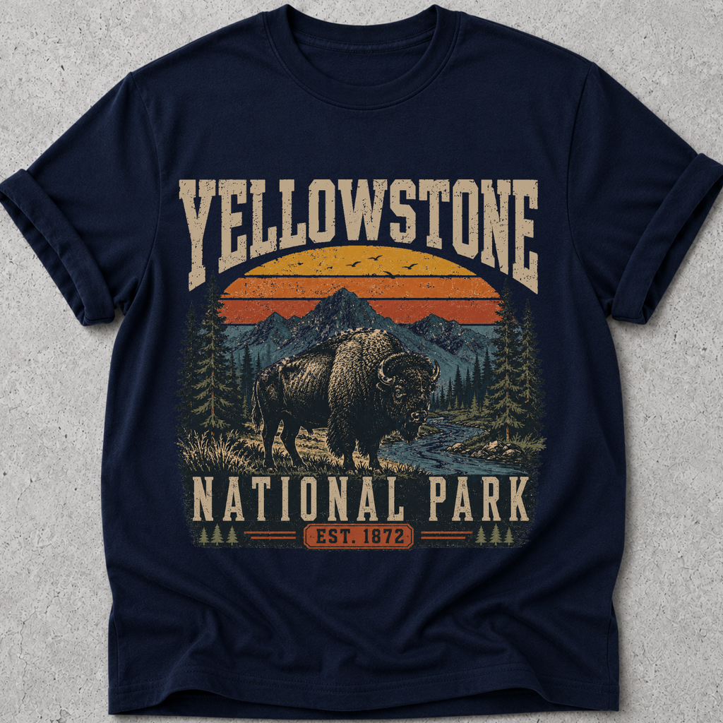 Yellowstone National Park  Bison  T-Shirt