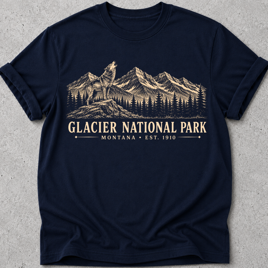 Glacier Wolf Vintage  T-Shirt