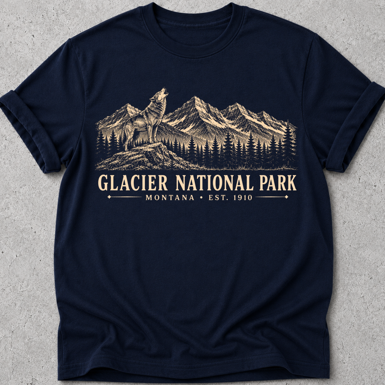 Glacier Wolf Vintage  T-Shirt