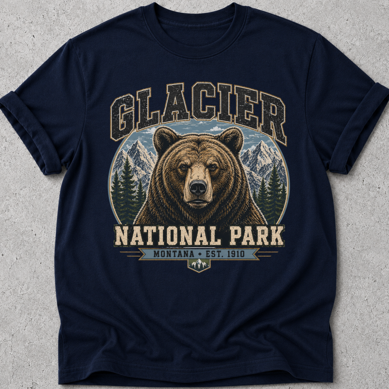 Glacier National Park Grizzly Bear T-Shirt