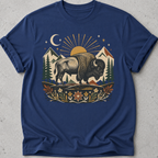 Folk Art Buffalo  T-shirt