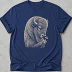 Bison and Prairie Flower T-shirt
