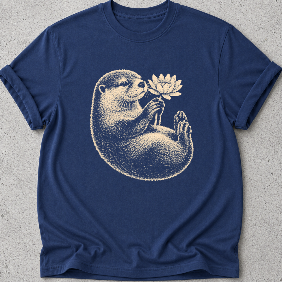 Otter and Water Lily T-shirt