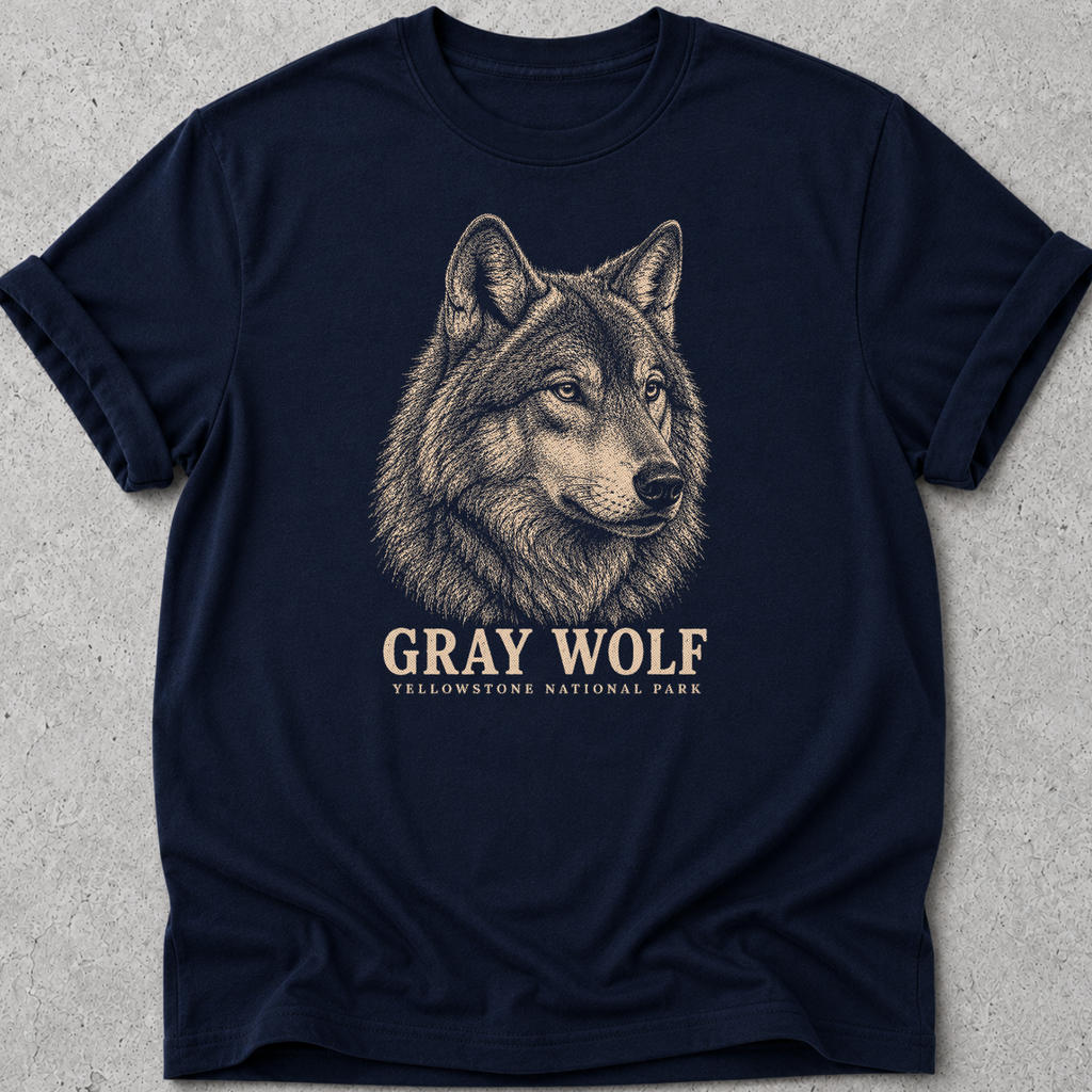 Gray Wolf Yellowstone  T-Shirt