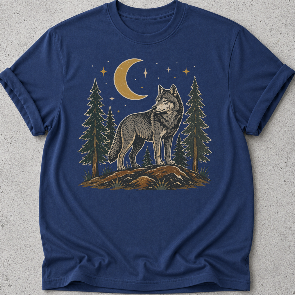 Folk Art Wolf T-shirt