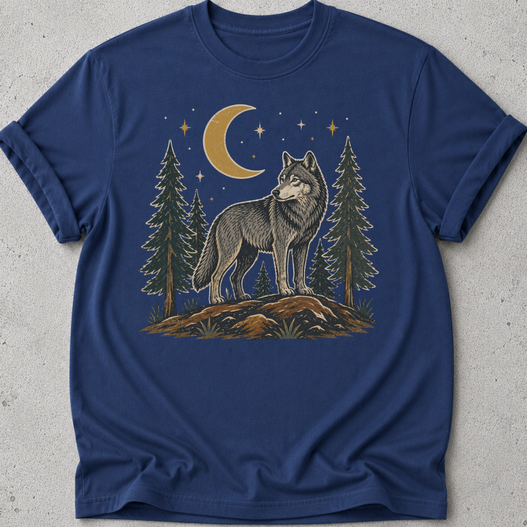 Folk Art Wolf T-shirt