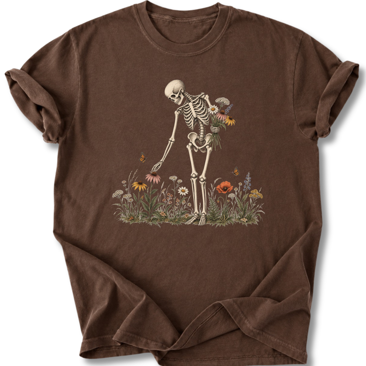 Skeleton Flowers T-shirt