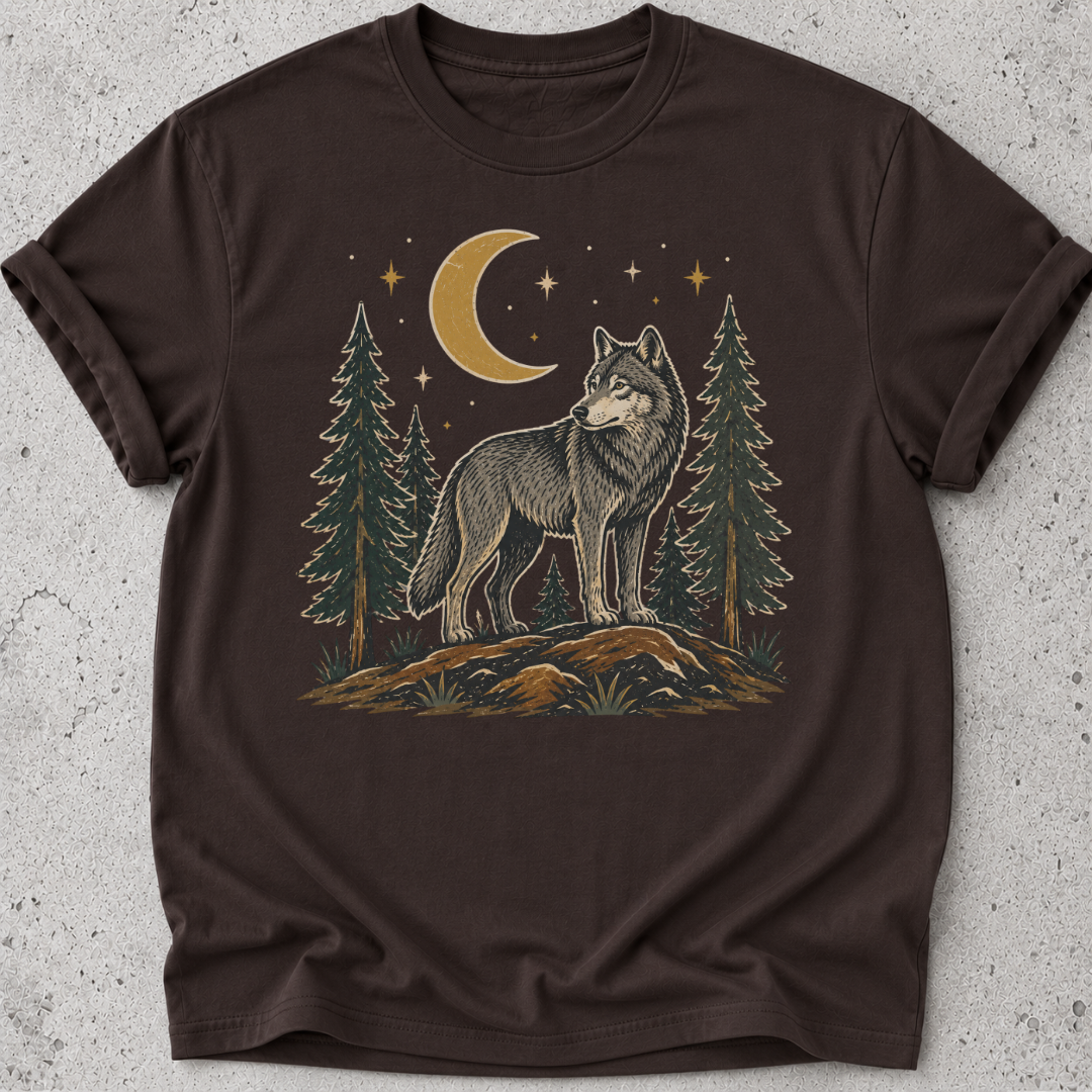 Folk Art Wolf T-shirt