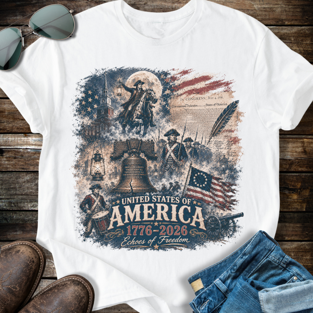 America  Vintage Style T-Shirt