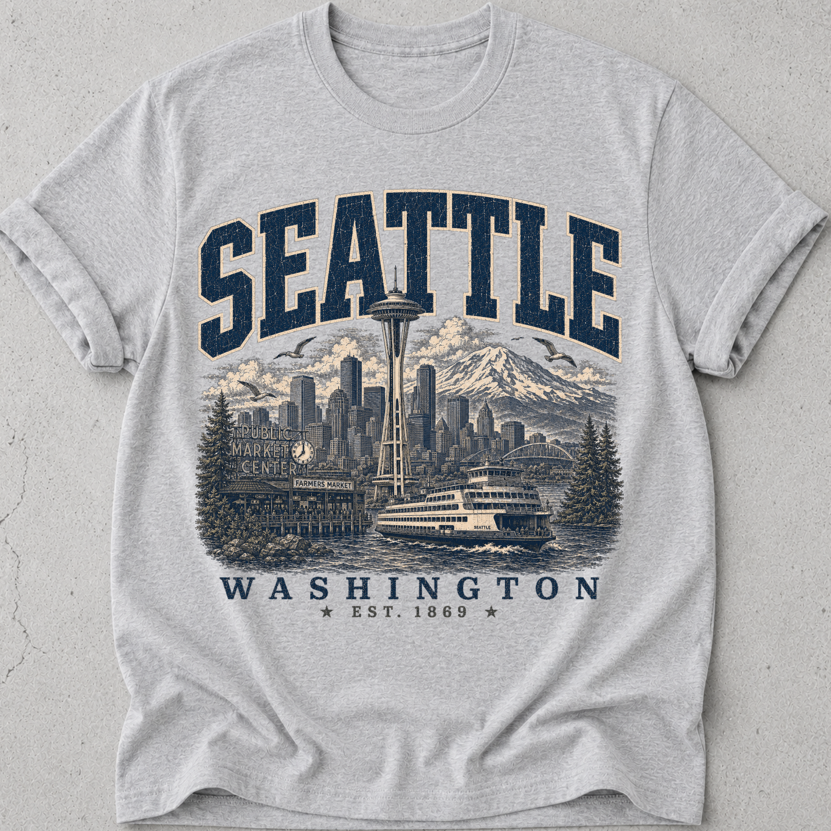 Seattle Cityscape T-Shirt