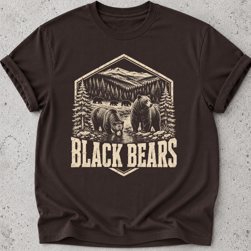 Black Bears Medallion T-Shirt