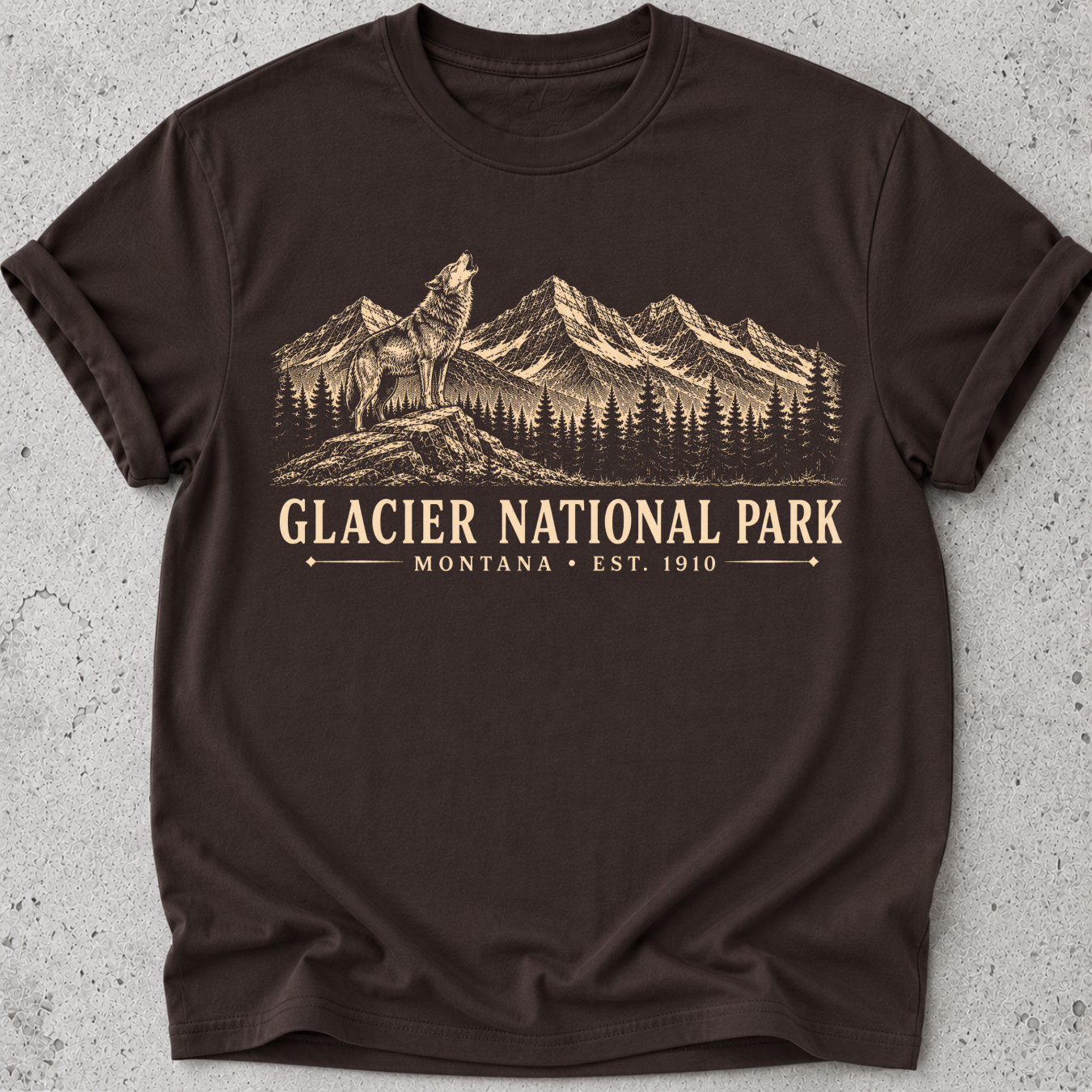 Glacier Wolf Vintage  T-Shirt