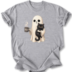 Ghost and Cat T-shirt