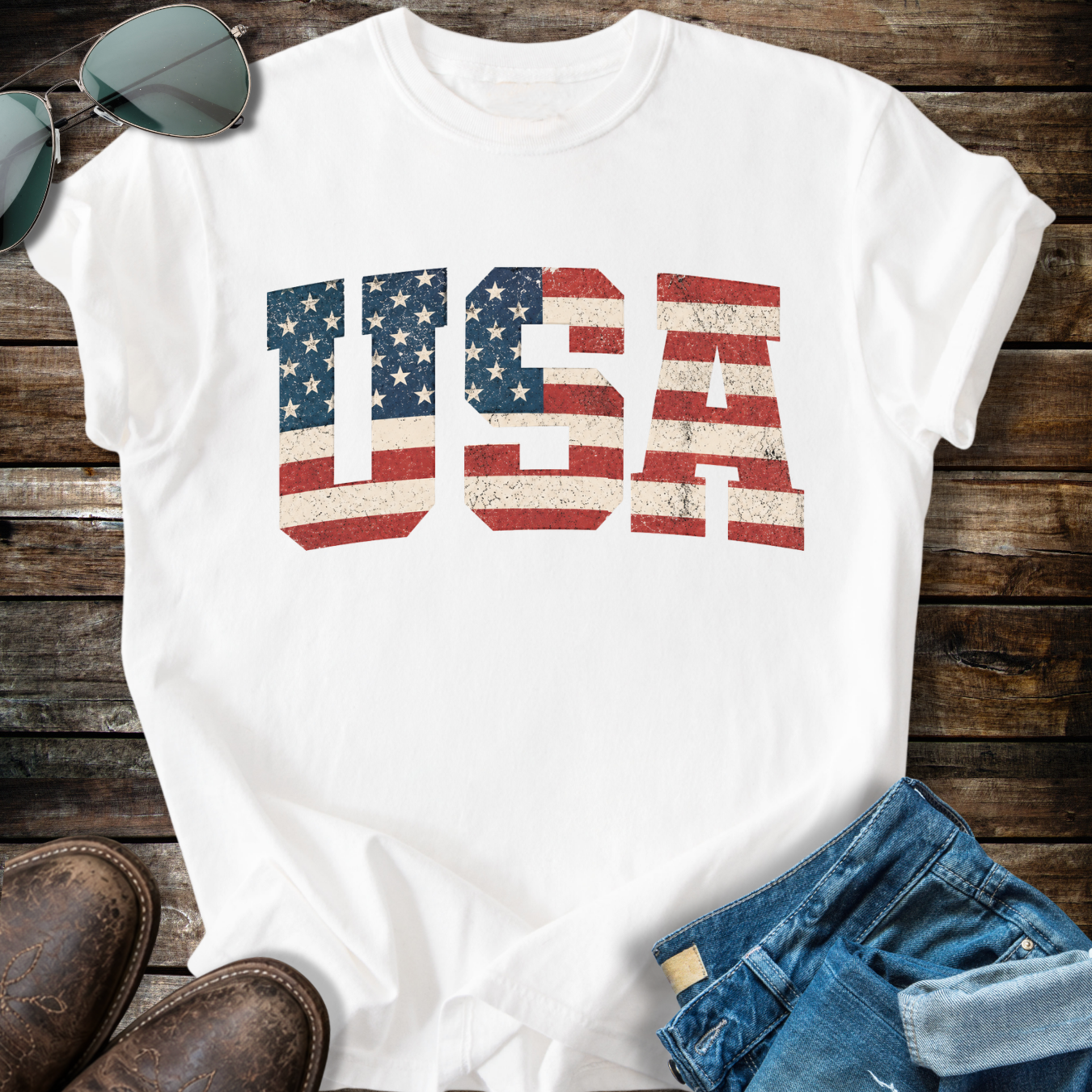 USA Flag T-shirt