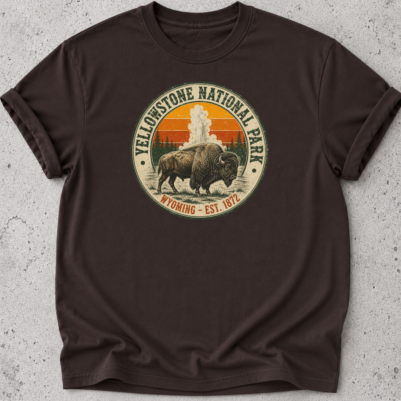 Yellowstone Medallion Bison T-Shirt