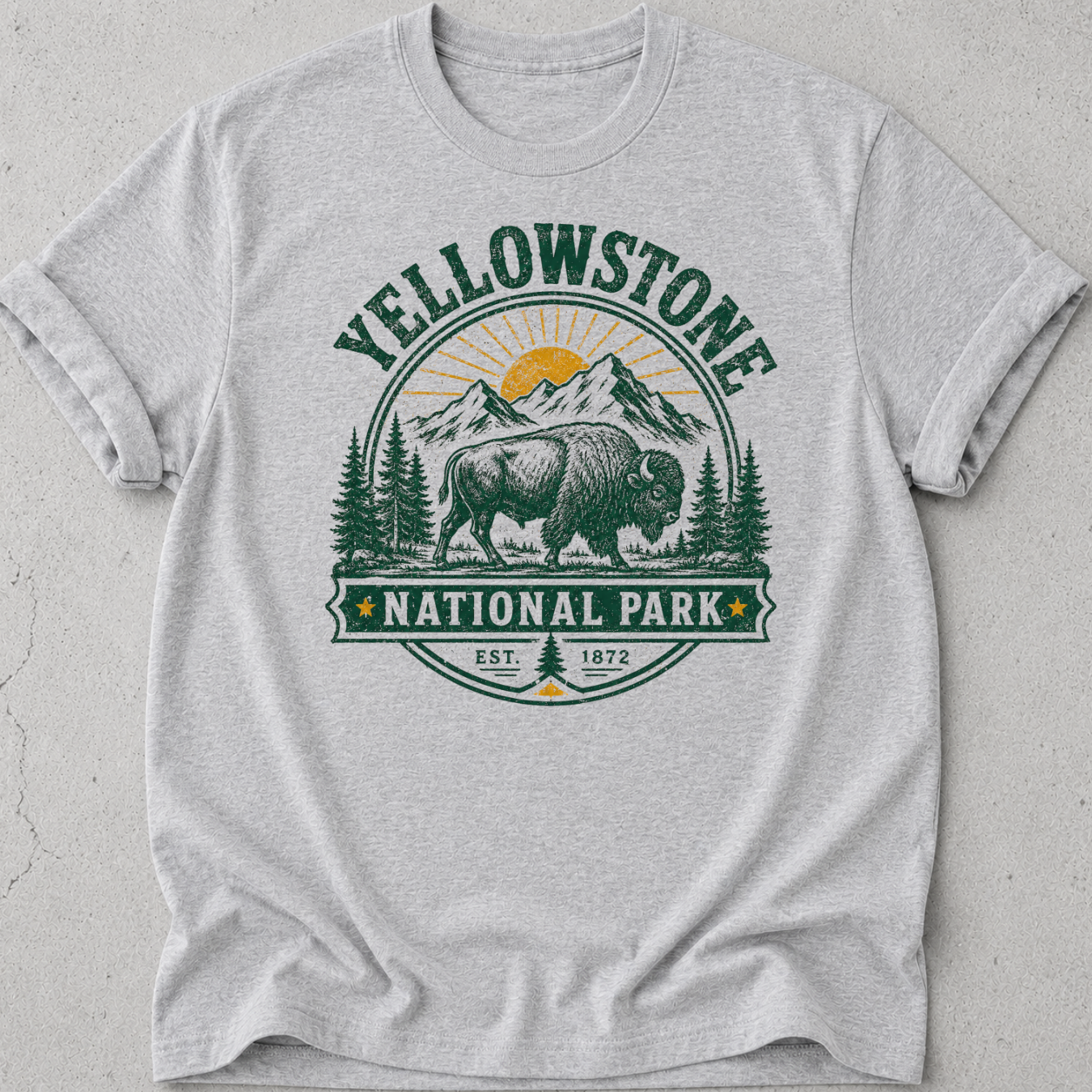 Yellowstone Medallion Bison T-Shirt