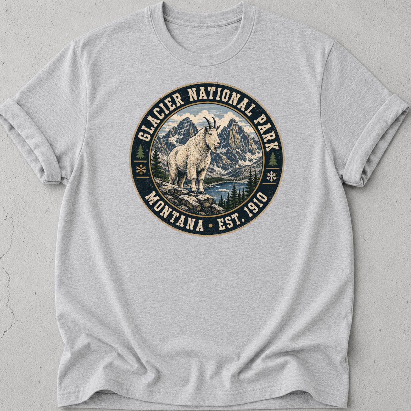Glacier Park Goat T-Shirt