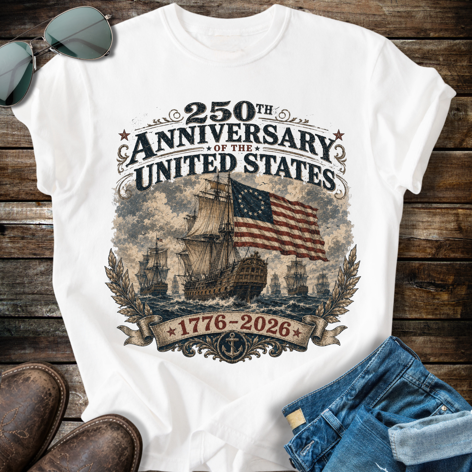 Vintage  250 Anniversary  T-Shirt