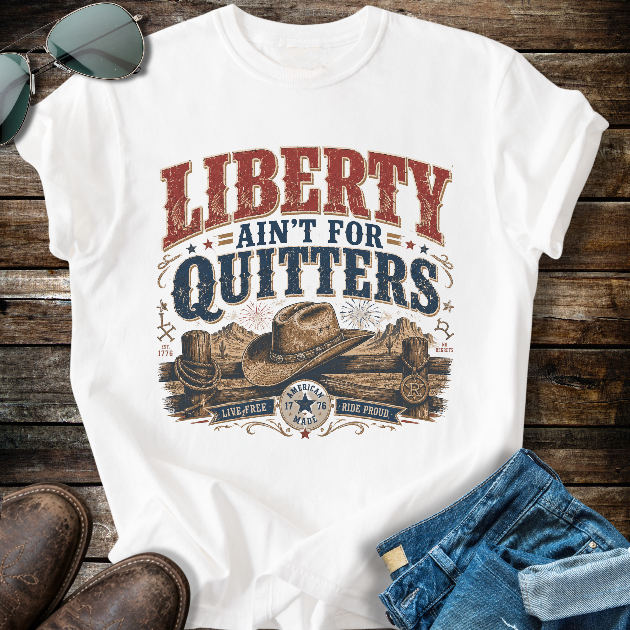 Liberty Aint' For Quitters T-shirt