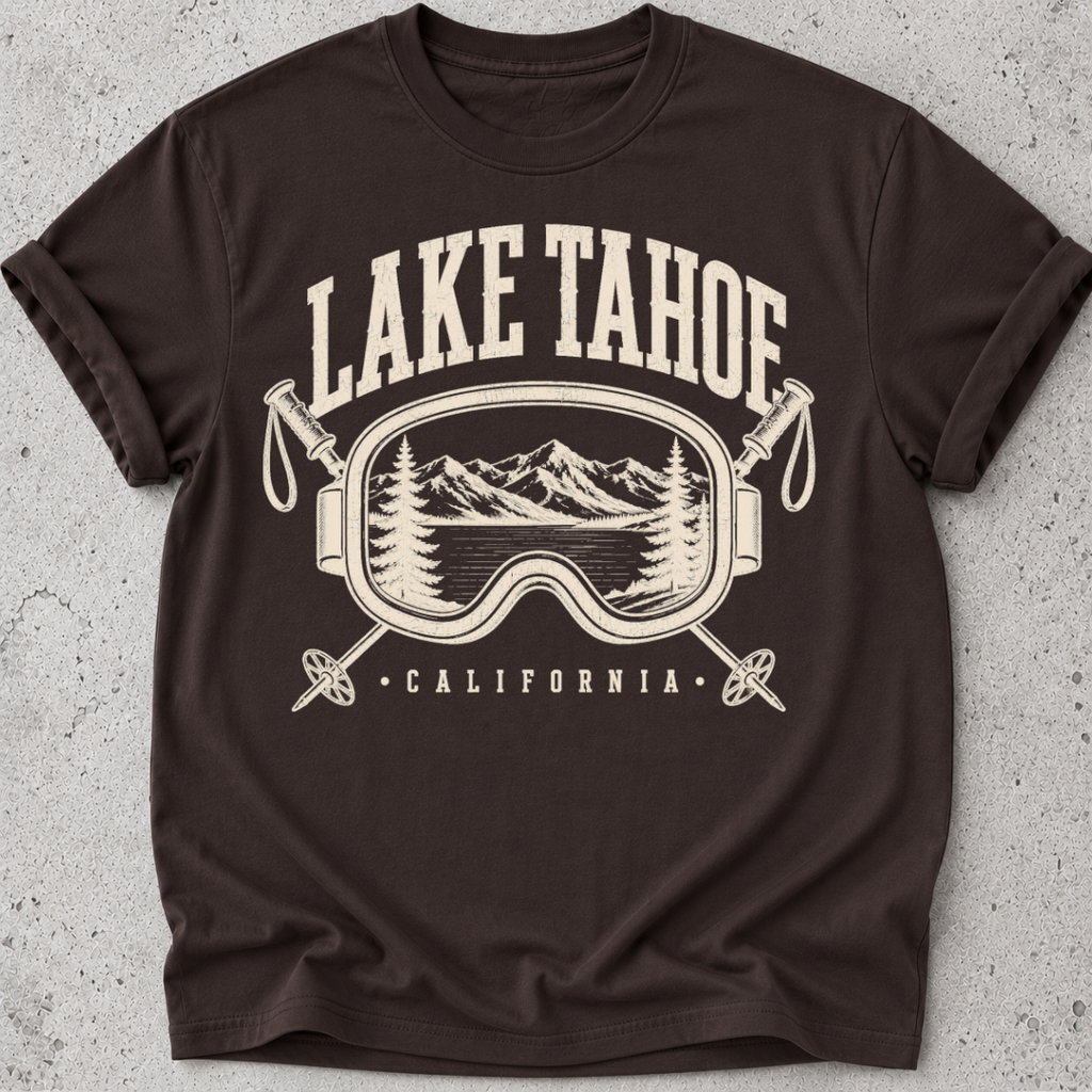 Lake Tahoe Ski T-Shirt