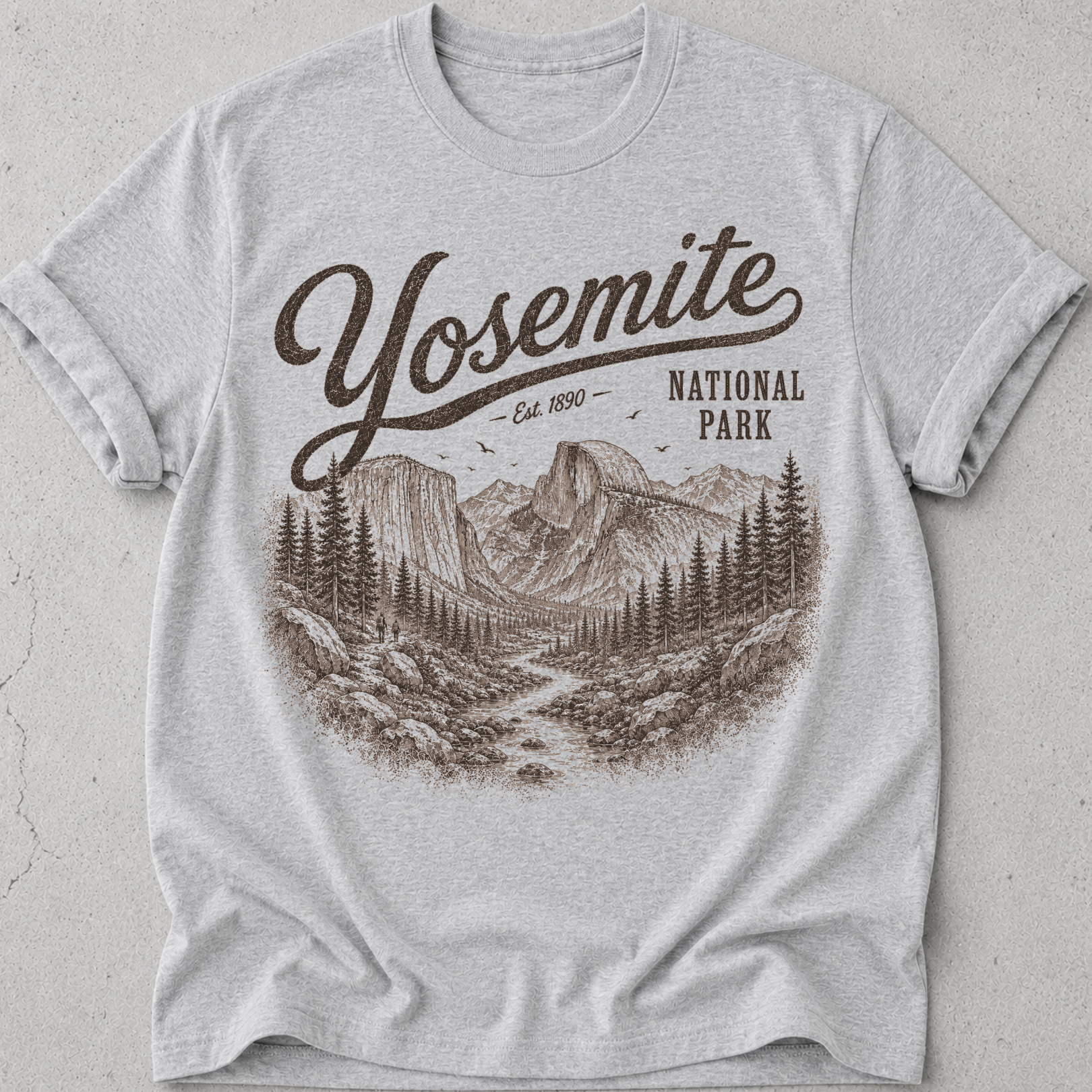 Yosemite El Capitan Vintage  T-Shirt