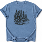 Sasquatch Fishing  T-shirt
