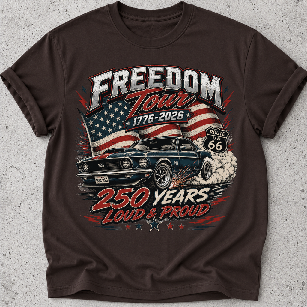 Muscle Car USA 1776  T-Shirt