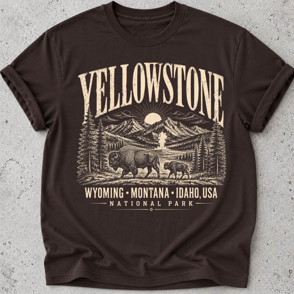 Yellowstone Vintage Print  T-Shirt