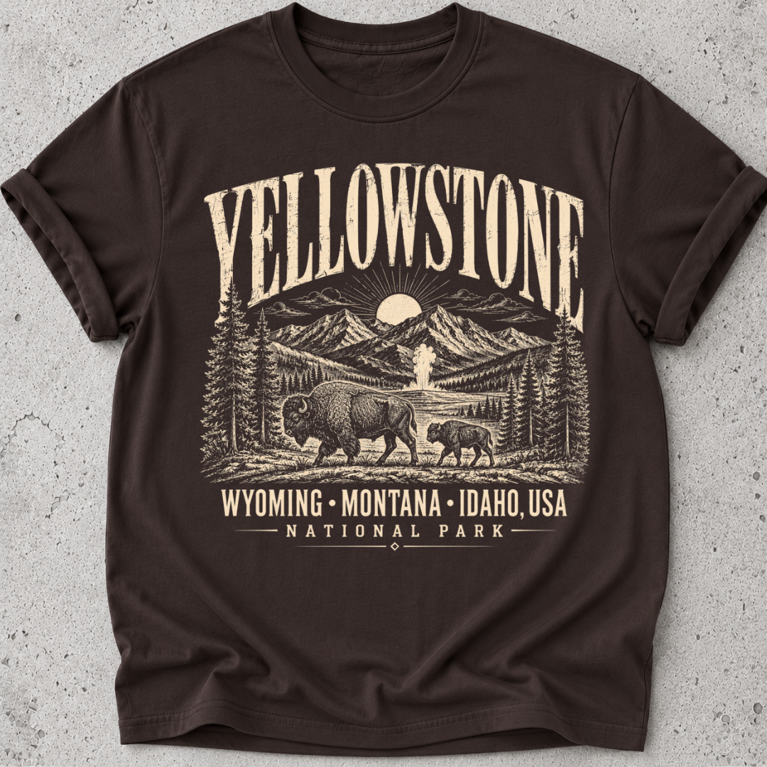 Yellowstone Vintage Print  T-Shirt