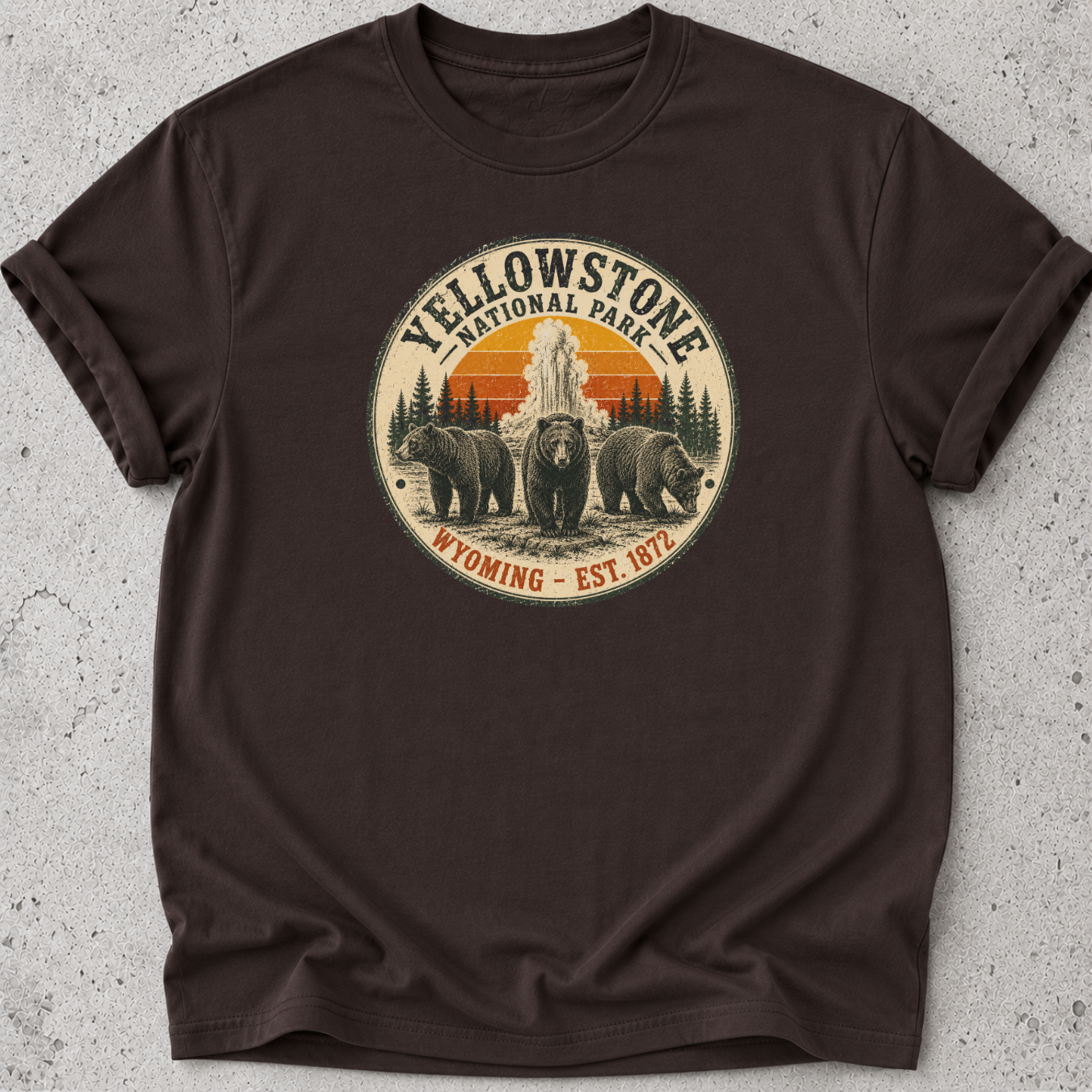Vintage Yellowstone Medallion Bear T-Shirt